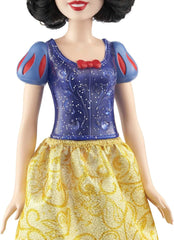 Mattel Disney Princess Toy Snow White pohyblivá panenka s třpytivým oblečením a doplňky Dárek pro děti inspirovaný filmem Disney HLW08 Naty Shop Dolls