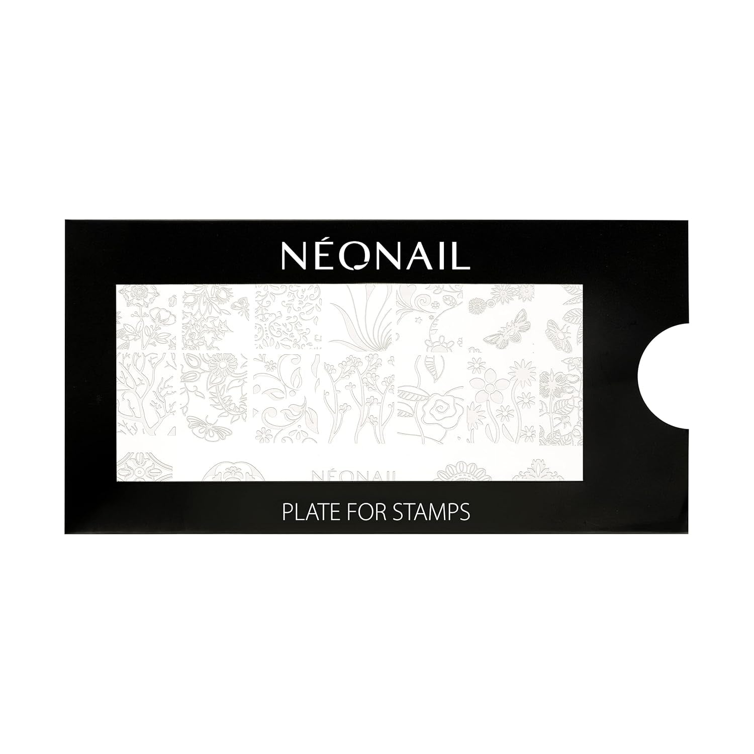 NÉONAIL Nagel Stempel Mit Schaber - Nägel Selber Machen - Nail Art Stamper - Nageldesign Für Nagel Schablone - French Nails Stempel - Silikon Nagelstempel