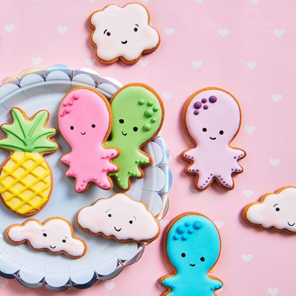 Pixuri alimentare Funcakes, portocaliu: coloranți alimentari, vârf flexibil pentru linii groase și subțiri, pix comestibil pentru fursecuri, prăjituri, fondant și multe altele, ideal pentru personalizare, certificat Halal