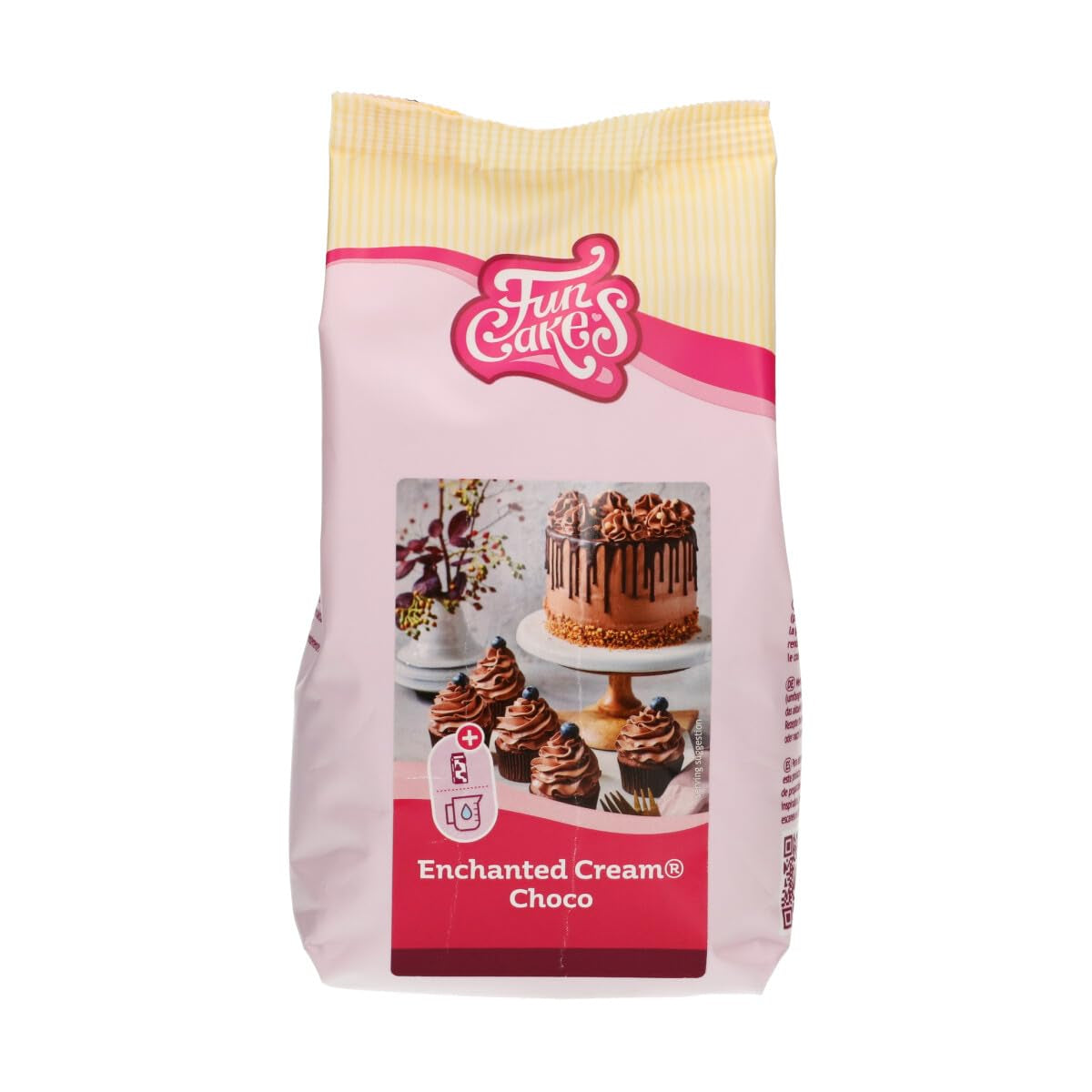 Funcakes Mix Für Enchanted Cream®: Einfach Zu Berübenende, Sehr Leichte Und Fauschige Schneeweiße Creme, Perfekt Zum Füllen Und Abdecken Von Kuchen Oder Als Belag Für Cupcakes, Halal., 900 G Směs na pečení a vaření Naty Gokolade 450