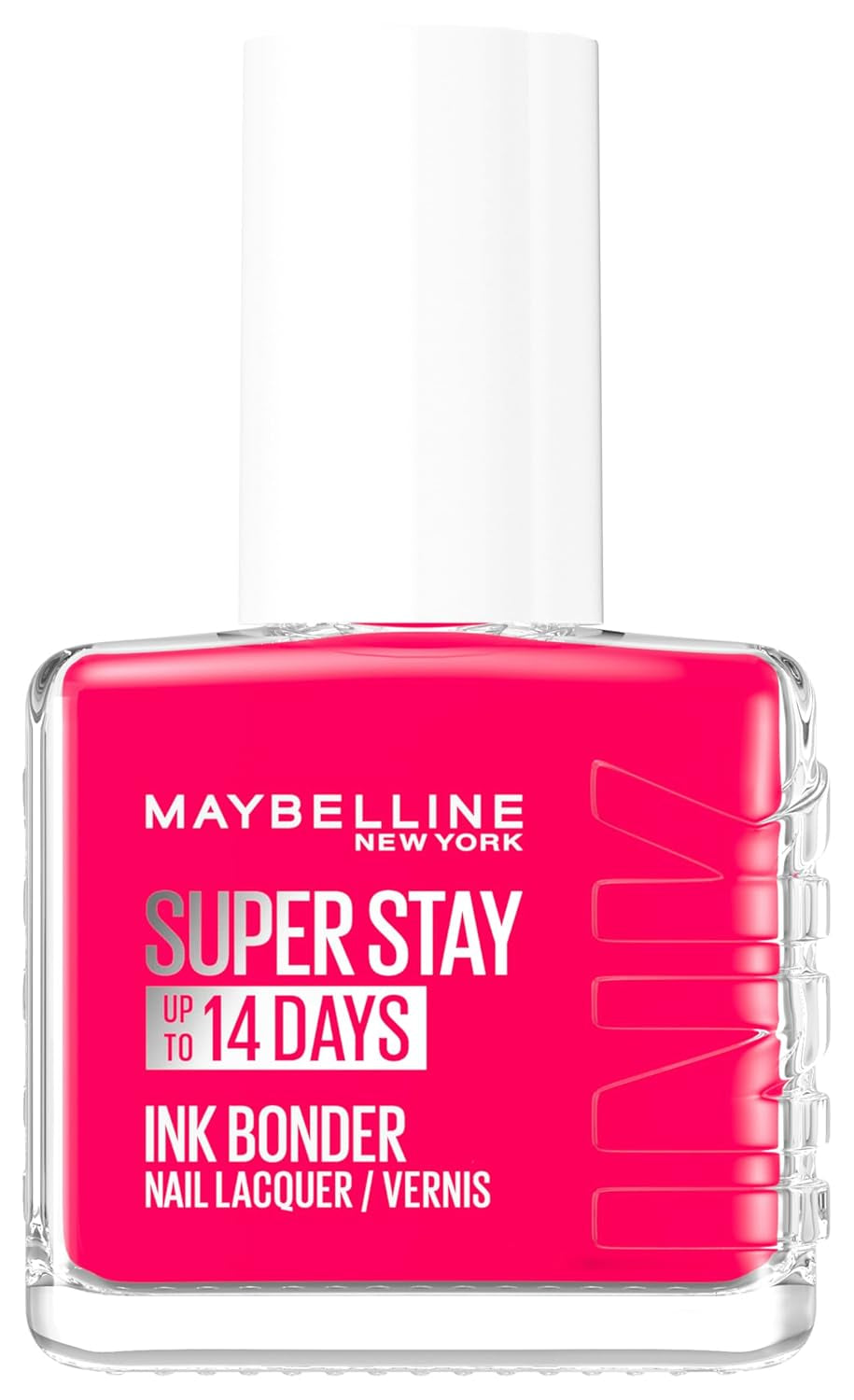 Maybelline New York Super Stay Ink Bonder 180 Rose Fuchsia - dlouhotrvající lak na nehty pro pevné nehty a intenzivní barvu, 12,3 ml