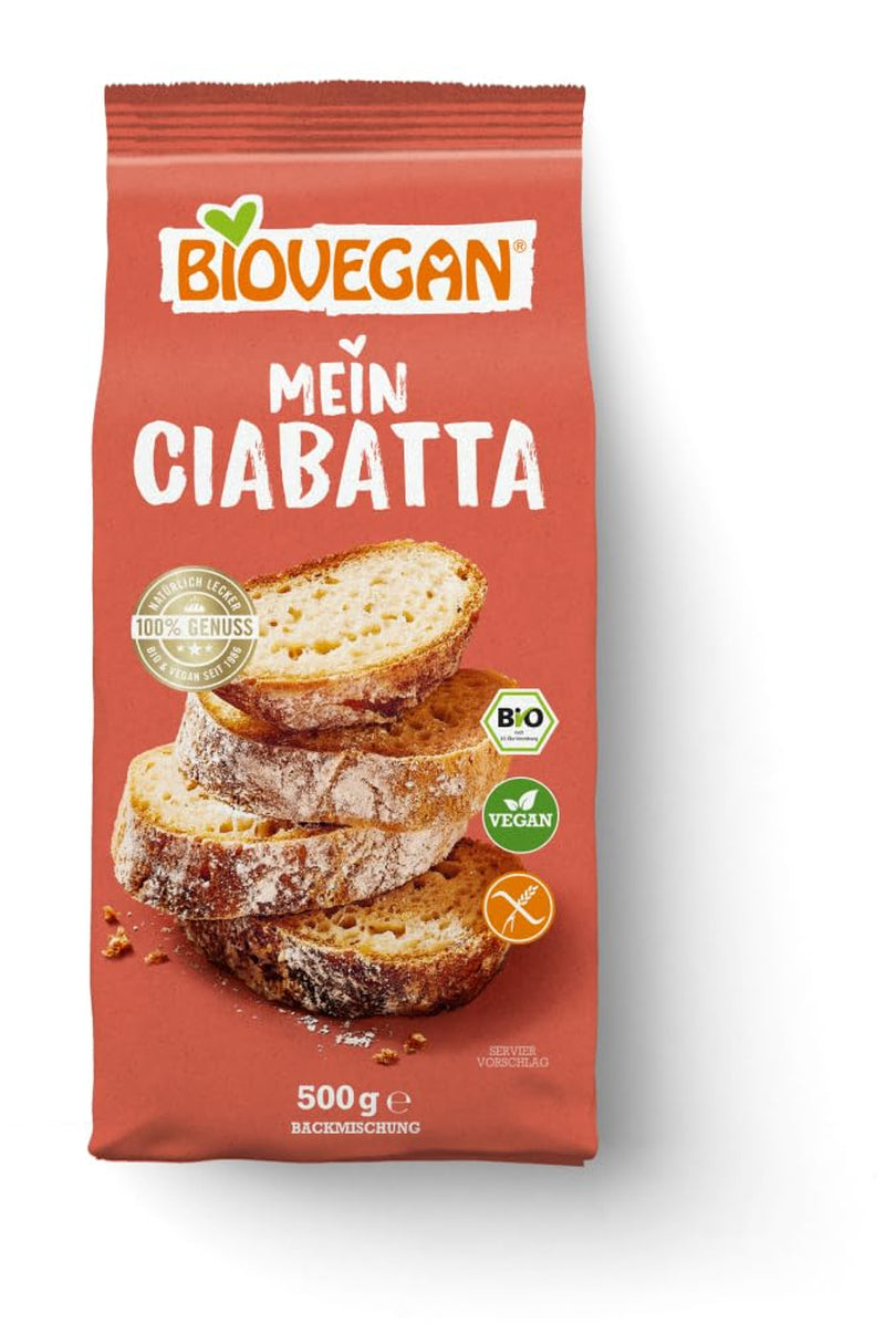 Biovegan Mein Ciabatta Backmischung Směs na pečení a vaření Naty Shop 9 kg (1Er Pack)