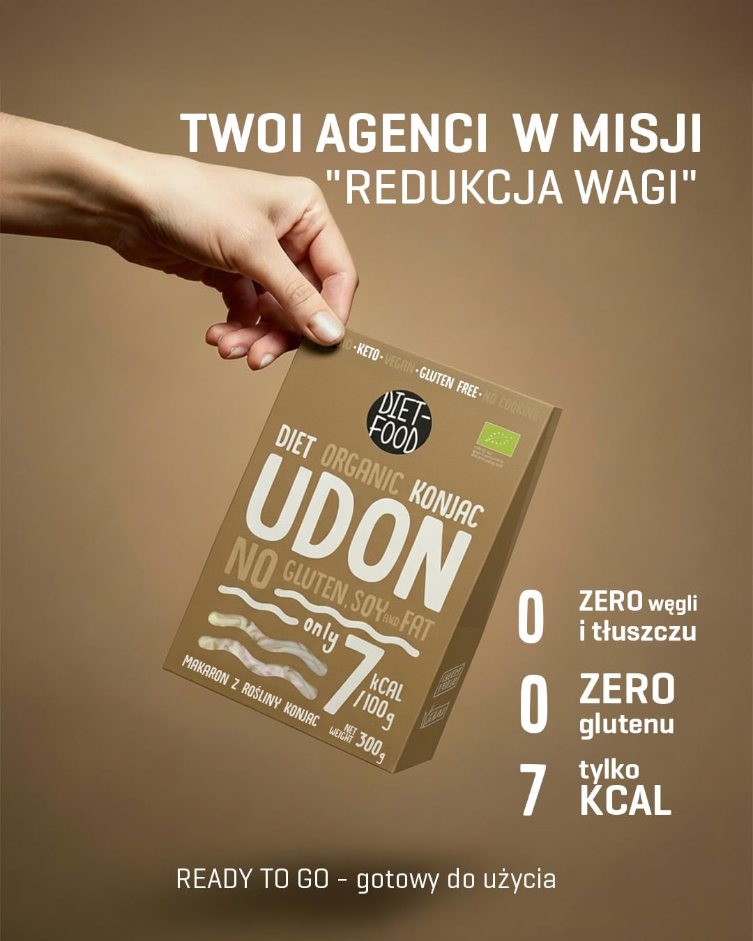 Udon Shirataki Konjac Noodles Bio 385g - Nízkokalorické, bezlepkové, veganské - vyrobené z kořene konjacu, bohaté na vlákninu DIETNÍ JÍDLO