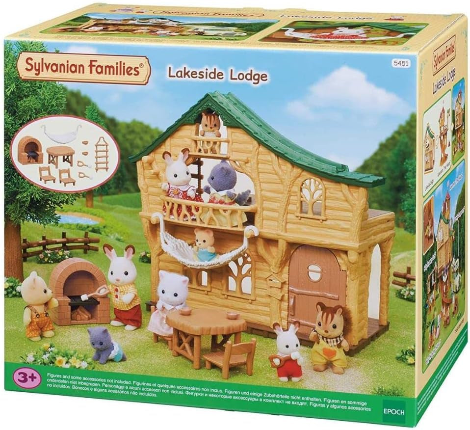 Sylvanian Families 5451 Căsuța de la Lac - Set de joacă pentru casă de păpuși