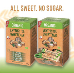 Přírodní organický erythritol | 144 sáčků po 5 G, celkem 720 gramů sladidel Naty Shop