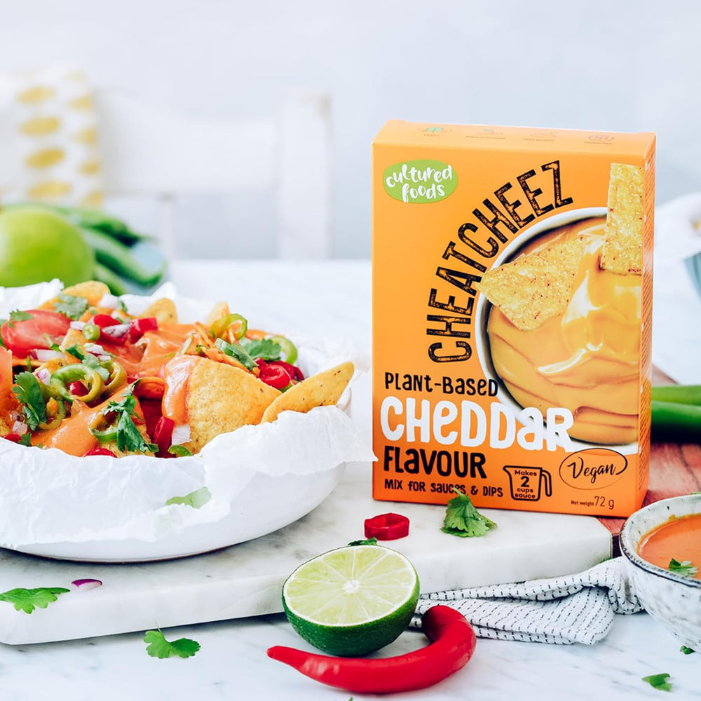 Kultivovaná jídla Vegan 3-er Set Vegan Mac And Cheese, Gouda Sauce, Cheddar Sauce, Laktosefrei Glutenfrei MAC & CHEEZ CHEATCHEEZ