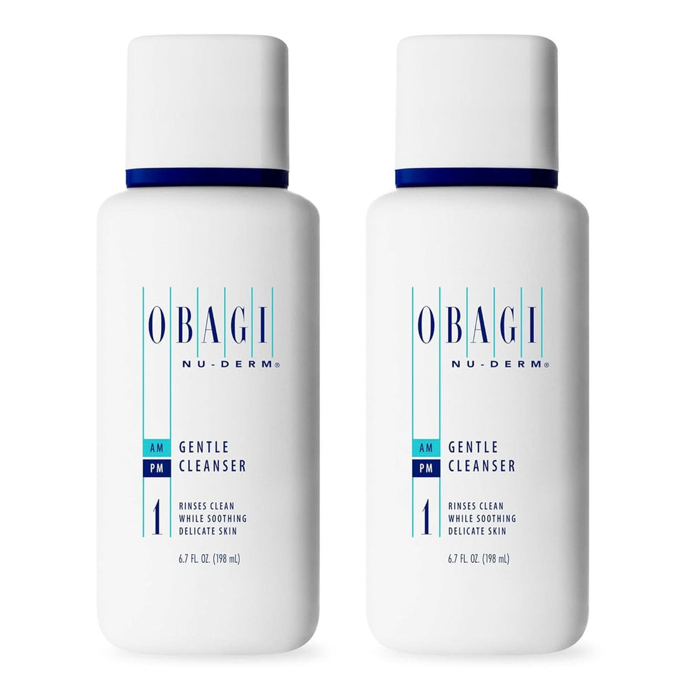 OBAGI Nu-Derm, Gentle Face Cleanser pentru Piele Normala sau Uscata Cosmetice si Infrumusetare Naty Shop 198 ml (set 2 produse)