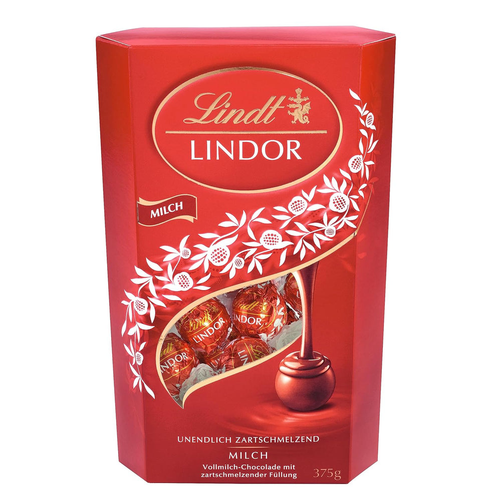 Lindt LINDOR Čokoláda s pistáciemi | 1 kg uzavíratelný sáček | cca. 80 mléčných čokoládových kuliček s pistáciovou krémovou náplní rozplývající se v ústech | Velké balení, pralinkový dárek