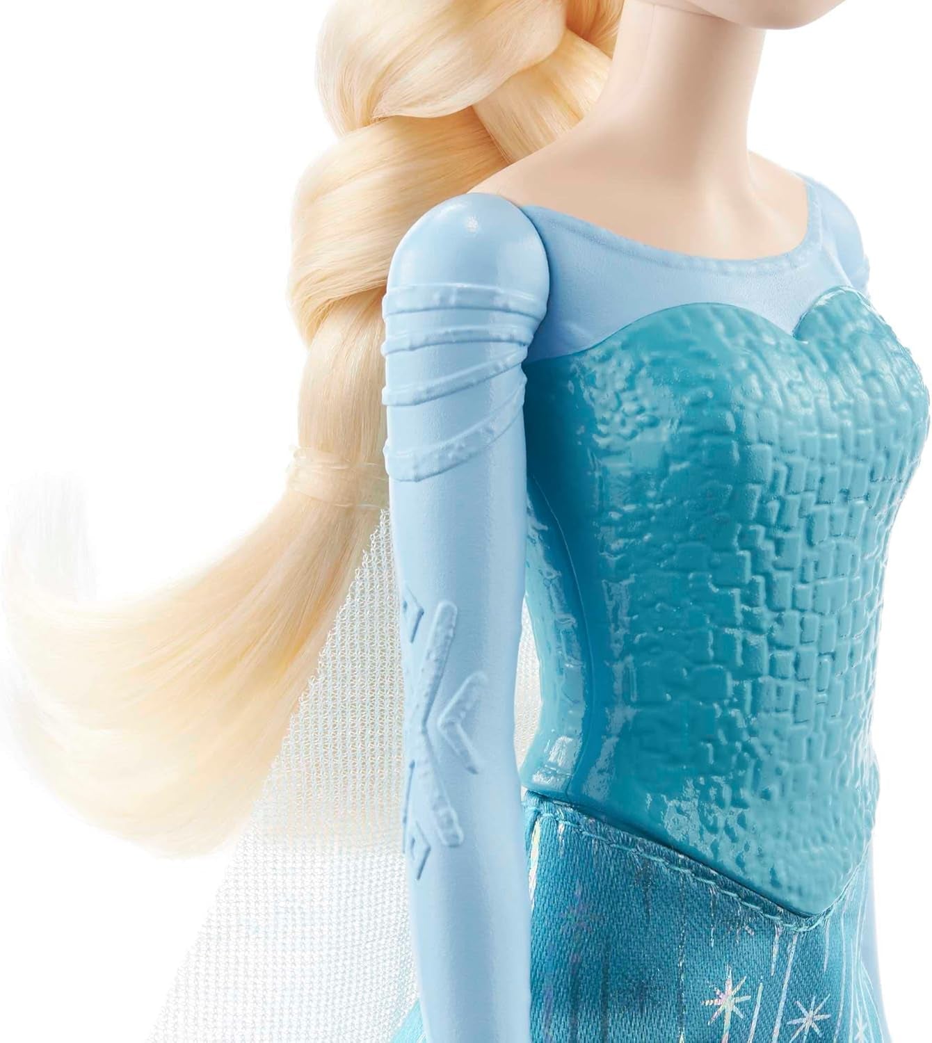 Mattel Disney The Ice Queen Elsa Doll, The Ice Queen Doll, păr blond pieptănat, mobilă, pantofi detașabili, cadouri Disney, jucării de la 3 ani, HLW47 Papusi Naty Shop