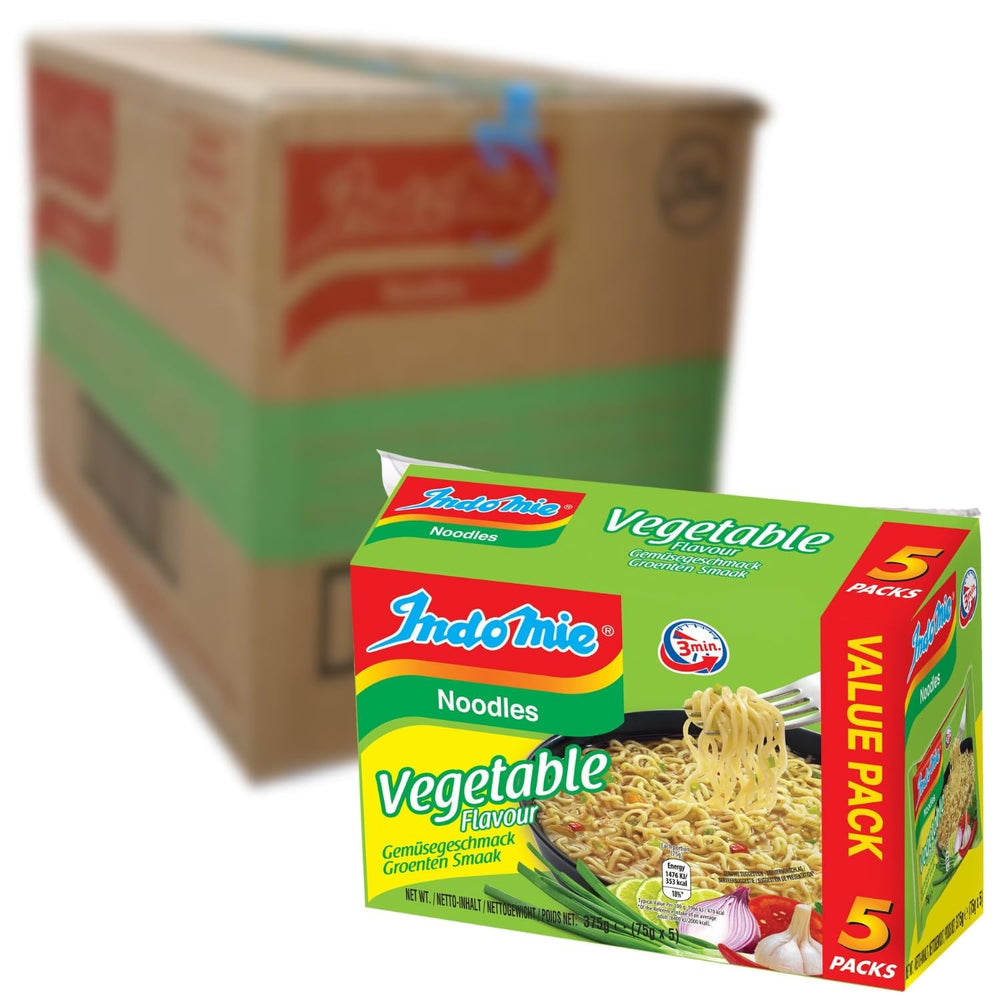 INDOMIE - Instantní nudle s krevetami, balení po 5 - (1 x 5 x 70 g)