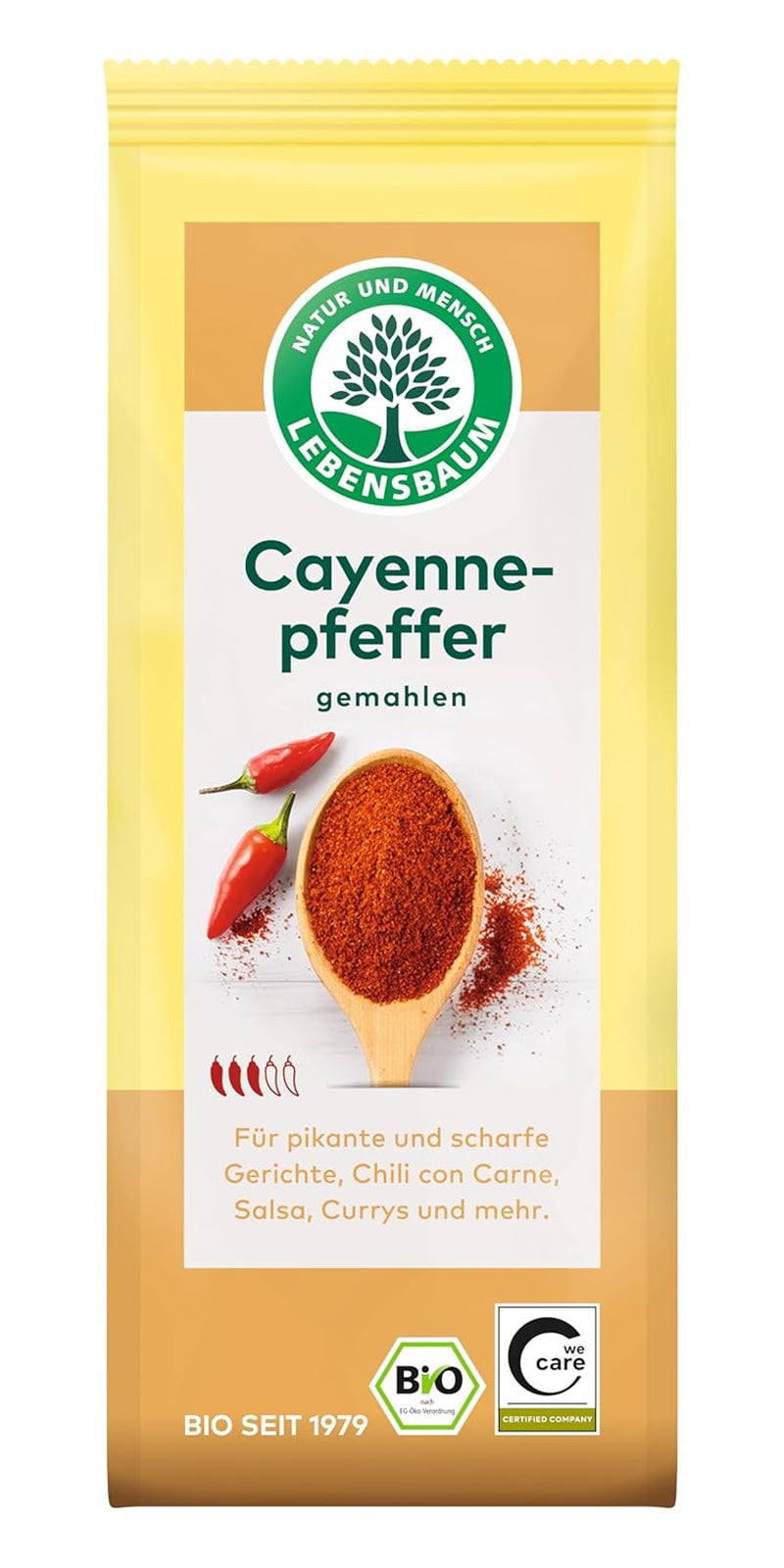 Lebensbaum Chillipulver (kajenský pepř) (1 x 50 g) - Bio