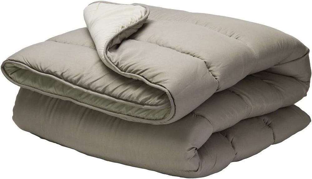 Pikolin Home - Plapumă reversibilă 300 G - Umplutură nordică bicoloră - Pentru pat 90 - confortabilă, caldă, respirabilă, verde, 150 X 220 cm Plapumi si pilote Naty Shop Mole Pernă de 90 - 150X220Cm