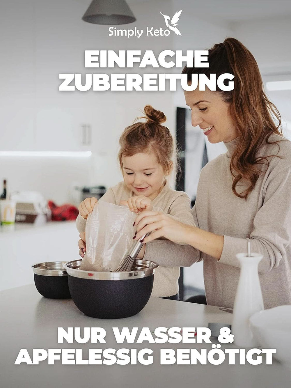 Simply Keto Lower Carb* Směs na pečení bagelů pro nižší sacharidy* a ketogenní dietu – bez laktózy a lepku – 335 gramů Naty Shop Kitchen