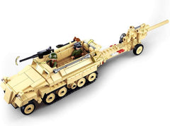 WWII - Deutsches Halbkettenfahrzeug [M38-B0695], Spielset , Klemmbausteine, Soldaten, mit Spielfigur, Armáda WWII, Für Kinder ab 4 Jahren, Sluban SL95566