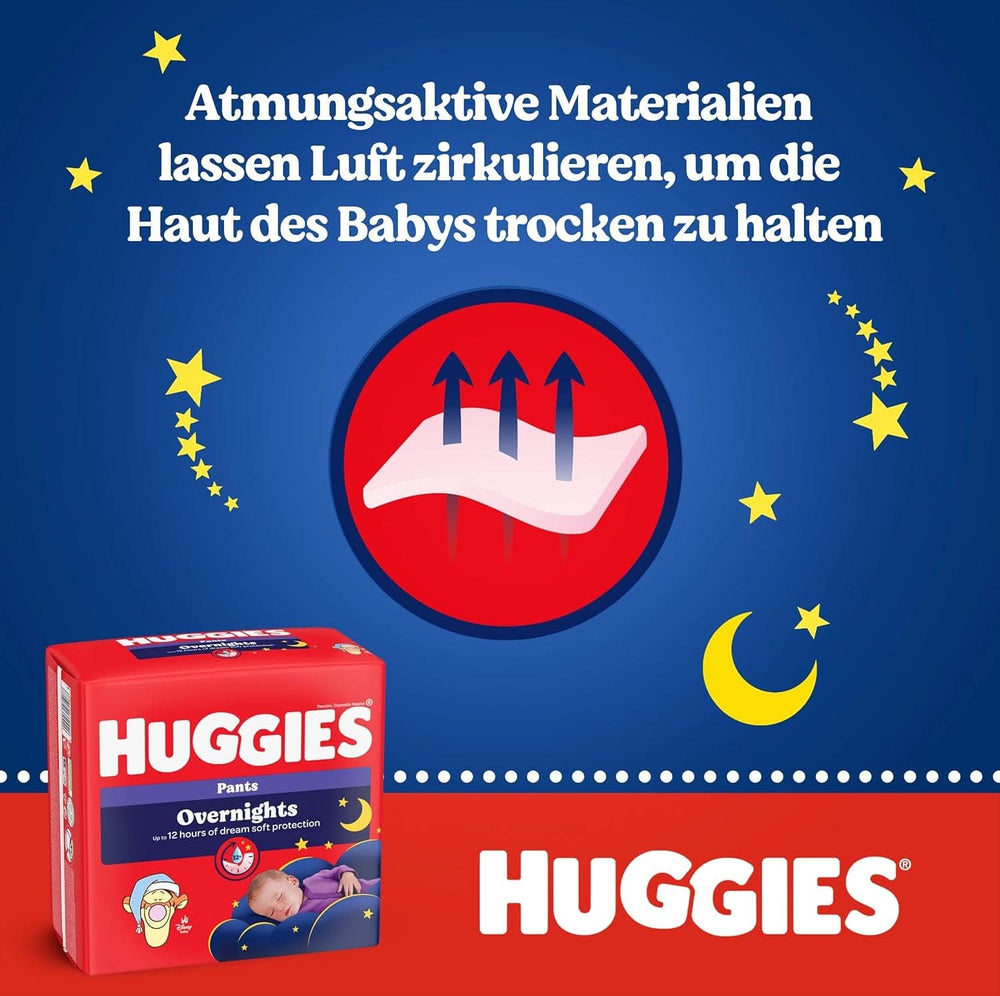 Noční kalhoty Huggies, velikost 6 (15-25 kg), měsíční plenkový box, 88 kusů Naty Shop pro matku a dítě