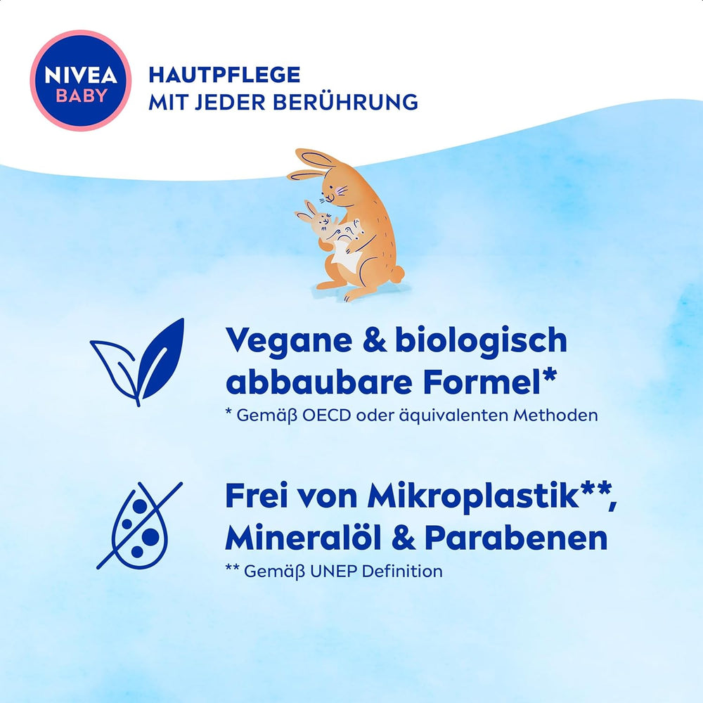 NIVEA BABY Soft & Cream vlhčené ubrousky pro miminka (4 x 57 kusů)