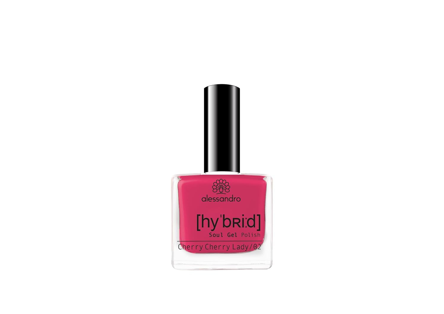 Oja HYBRID alessandro Pink Melon - nuanță vibrantă de roz cu particule fine de sclipici - Unghii perfecte în doar 3 pași, fără LED - rezistă până la 10 zile! 8 ml