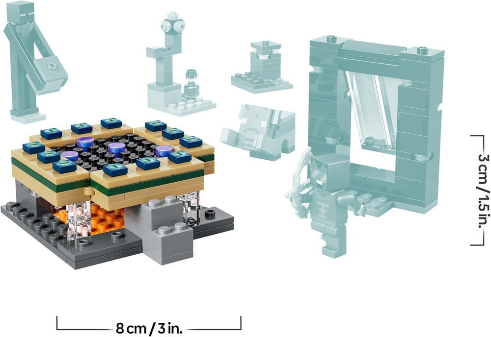 LEGO Minecraft Reise durch Nether und Endportal - Kinder Spielzeug mit Helden, Enderman and Baby Hoglin Figuren - Set s Minecraft Figur - Gamer Geschenk für Jungen und Mädchen ab 7 Jahren - 21584