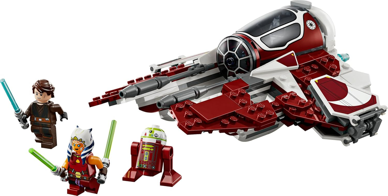 LEGO Star Wars 75401 Ahsokas Jedi Interceptor, Sternenjäger pro Fans von The Clone Wars, Ahsoka Tano & Anakin Skywalker Minifiguren, s Lichtschwertern a R7-A7, pro Jungen und Mädchen ab 8 Jahren