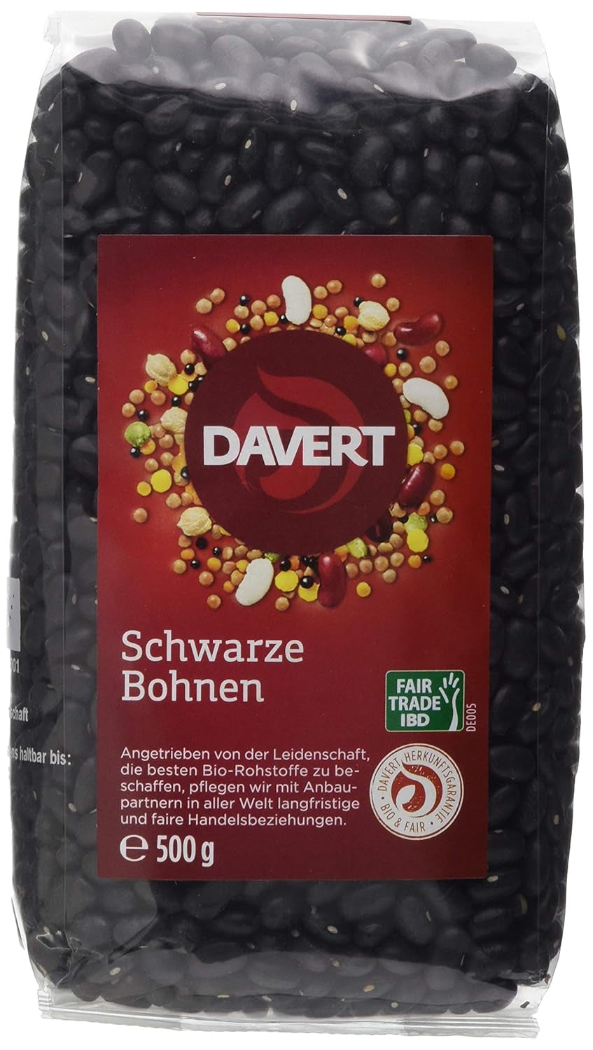Davert černé fazole (1 x 500 g)