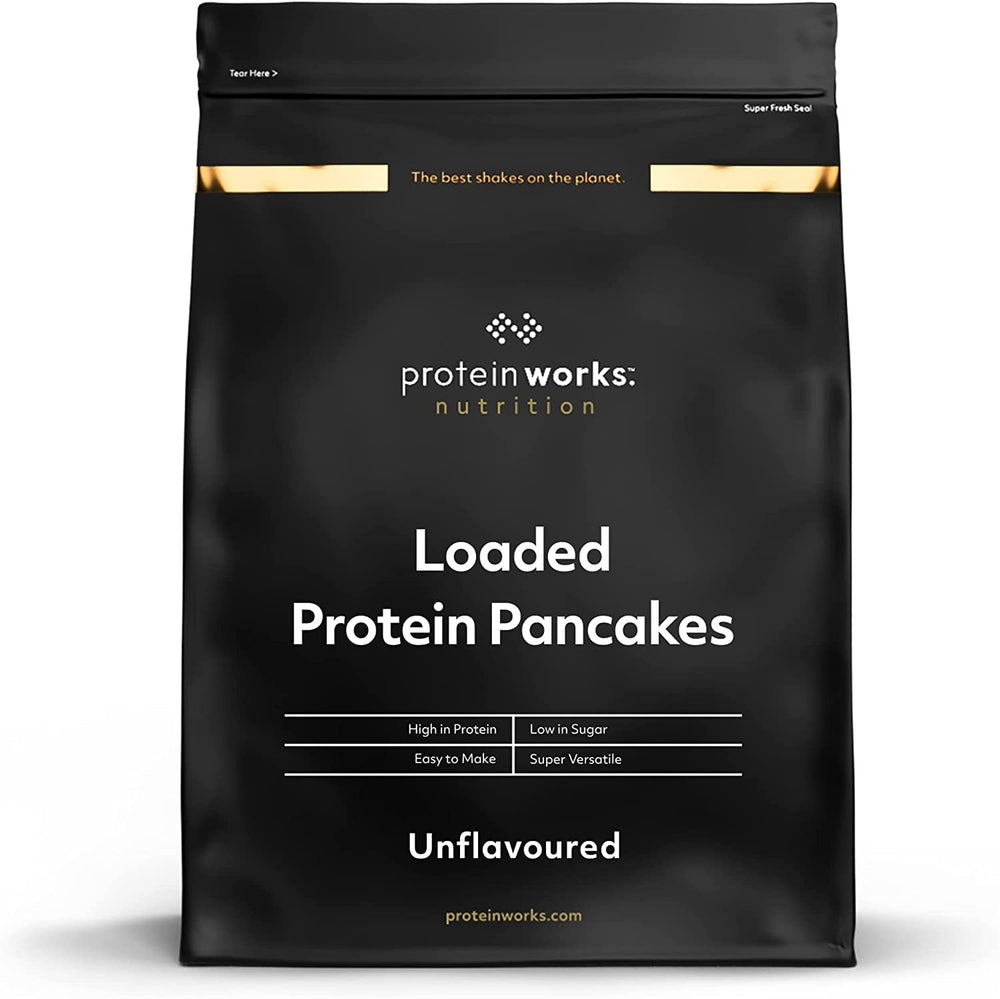 Protein Works - Nabitý protein Pfannkuchen | Premium Pfannkuchen Mischung | Eiweiß Palačinky | Proteinové palačinky | 8 porcí | Natürlich | 500G Směs na pečení a vaření Naty Shop 1 kg (1Er Pack) Natürlich