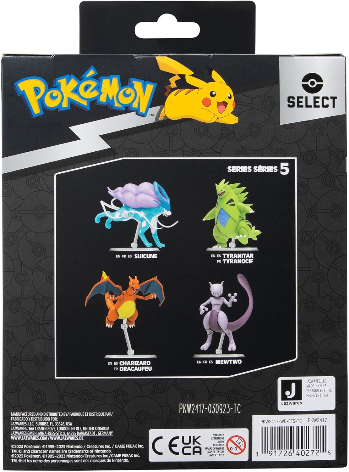 Pokémon Pkw2417-15Cm Select Figure - Mewtu Oficiální pohyblivá figurka Akční figurky Naty Shop