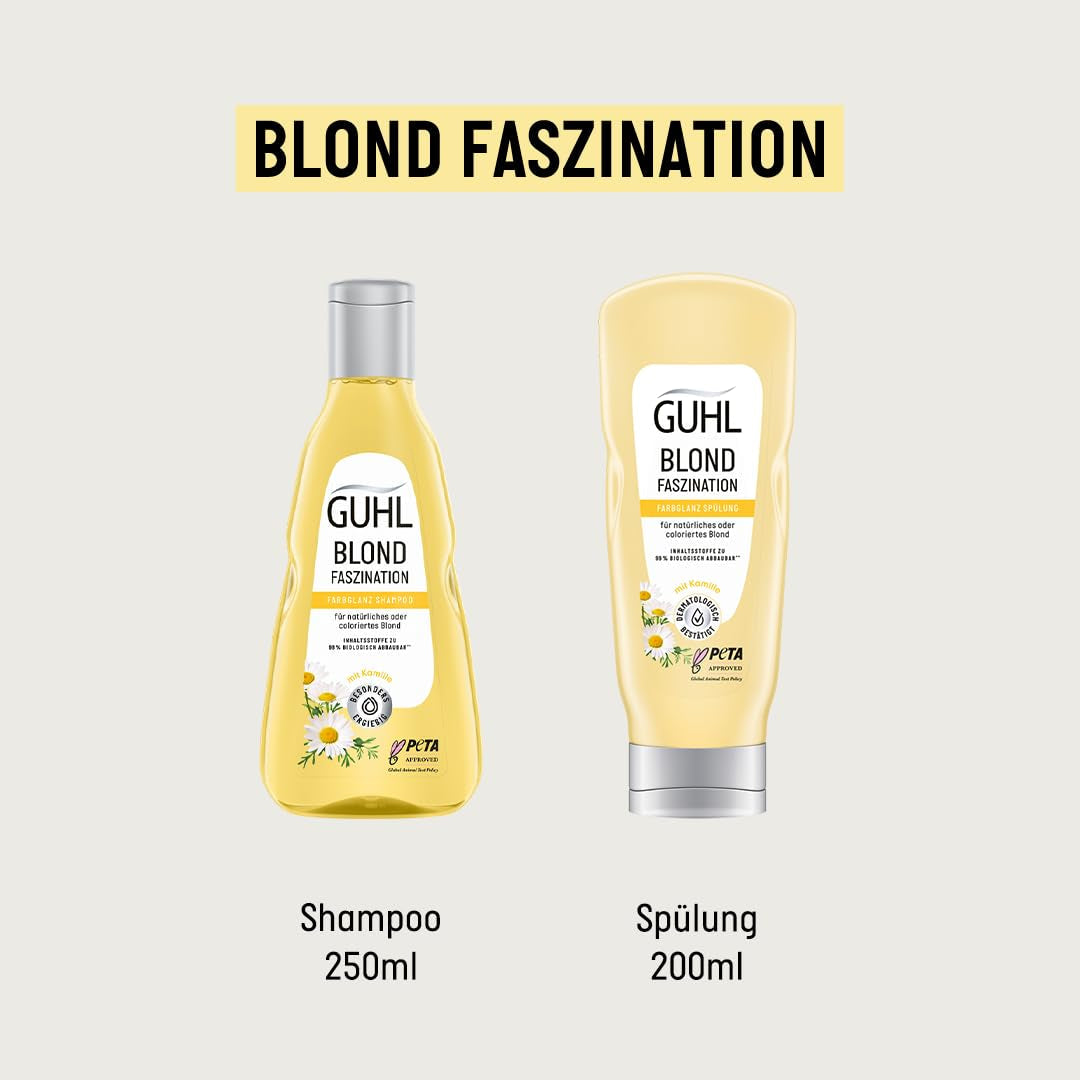 Guhl Blond Fascination Shampoo, Typ vlasů: Blond, odbarvená Guhl sprcha a koupel
