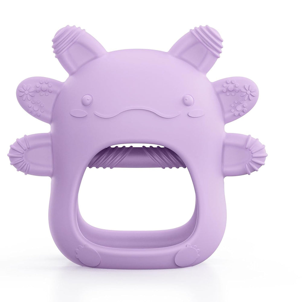 Inel de dentiție pentru bebeluși akolik, jucărie și ajutor pentru dentiție pentru 0, 3, 6 și 9 luni, inel de dentiție fără BPA pentru bebeluși, mănuși de dentiție, cadouri sigure pentru alimente pentru nou-născuți