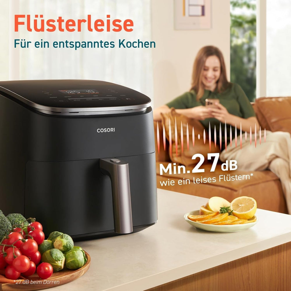Horkovzdušná fritéza Cosori Turboblaze Airfryer, 9 v 1, 6 litrů, tichá zařízení Naty Shop