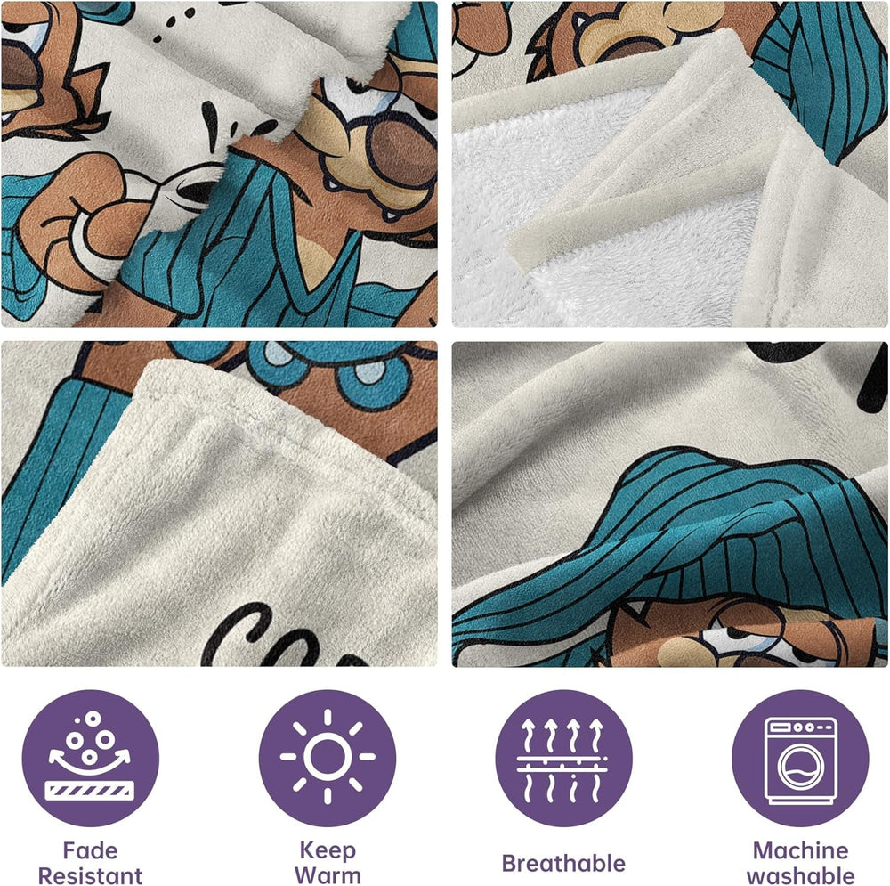 Masuecoin dárek pro dědečka, dárek pro dědečka k narozeninám, nápady na dárky pro dědečka, flanelové deky 50 x 60 palců, dárek pro dědečka, dárek pro dědečka k Vánocům. Postele a deky musaecoin