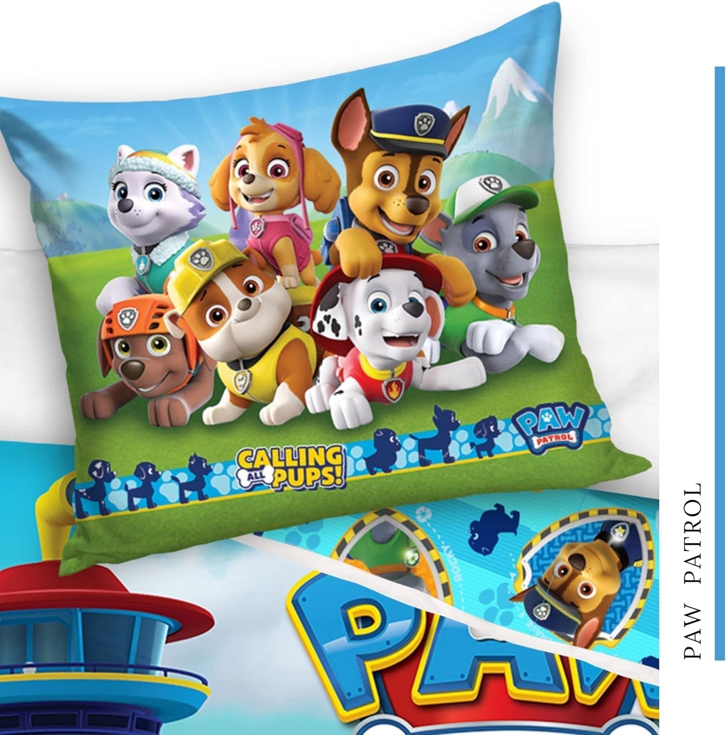 Bettbezug 100X135 40X60 Baumwolle · Kompatibilní s Paw Patrol Baby Kinderbettwäsche Für Mädchen Und Jungen · 2 kusy · 1 Kissenbezug 40X60 + 1 Bettbezug 100X135 Cm Naty Shop