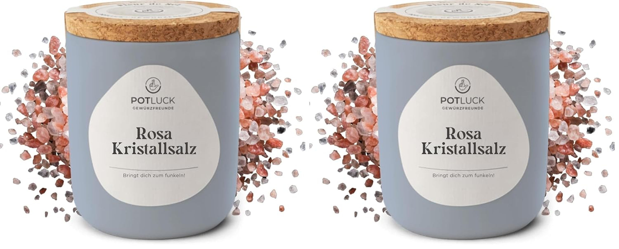 Potluck | Fleur de Sel handgeschöpft | Meersalz im Keramiktopf | 80 g | Veganské, bezlepkové a s přírodními ingrediencemi