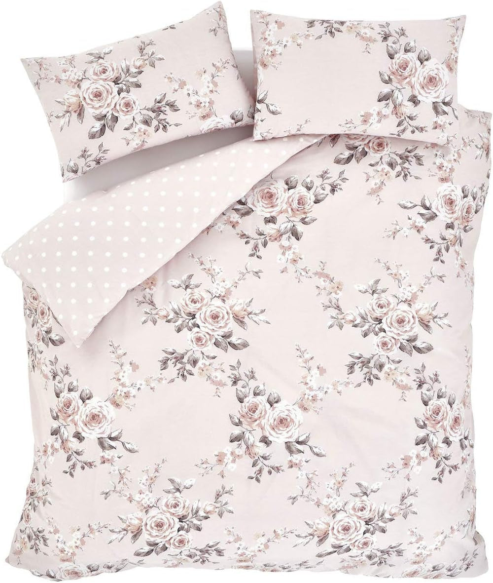 Catherine Lansfield Canterbury přehoz, snadná údržba, Blush, přehoz - 220X230Cm Postele a přikrývky Catherine Lansfield