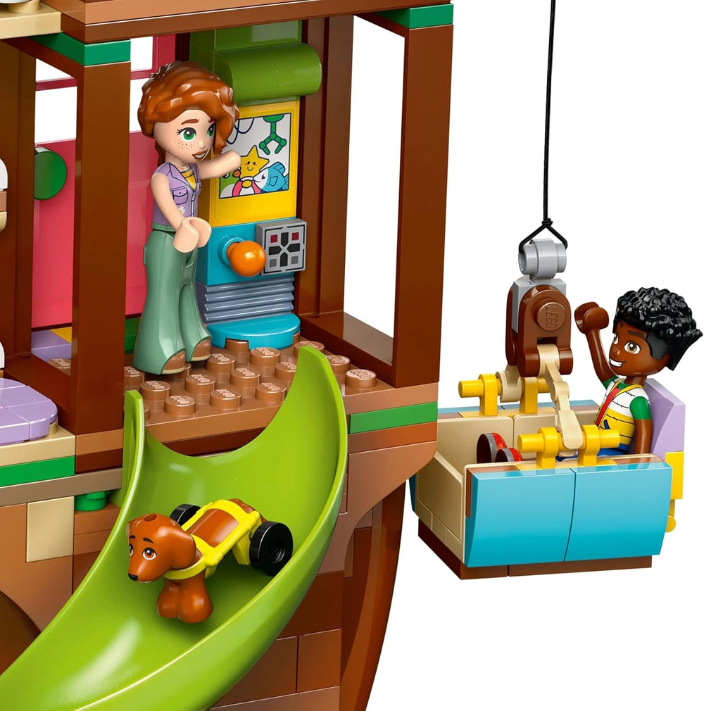 LEGO Friends Tree House Stavebnice a hraní Sada na hraní rolí Hrací dům pro dívky 8 let Sada se 4 minifigurkami postav a 2 figurkami zvířat Tip na dárek pro děti 42652 Stavebnice Besuche den LEGO-Store