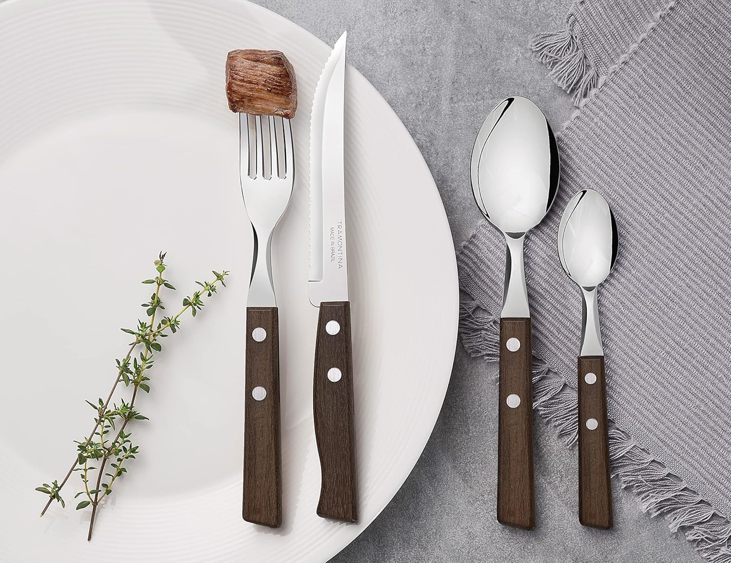 Set de tacâmuri Tramontina TRADICIONAL Pentru 6 persoane, 24 de piese Bucatarie Naty Shop