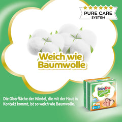 Pleny pro citlivá miminka, velikost 2, mini (3-6 kg), 192 plen