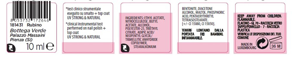 - Lak na nehty na 7 dní, 10 ml, rubínově červený