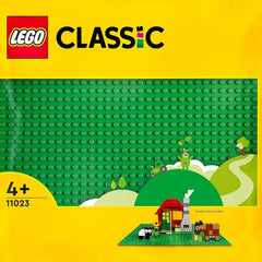 LEGO 11023 Zelená klasická stavební deska, čtvercová základní deska s prohlubněmi 32x32 jako základna pro stavění a další sady LEGO Stavebnice Besuche den LEGO-Store Single