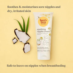 Burt'S Bees® Mama zklidňující krém na bradavky s kokosem, měsíčkem a vitamínem E, 100% přírodní, 1,4 unce Příslušenství Jídlo a kojení Baby Naty Shop