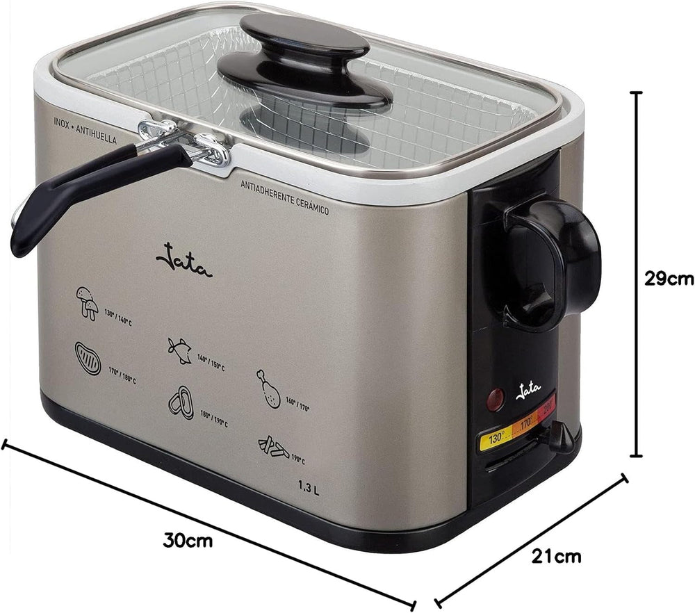 Tamaño FR326E – Fritéza, 1000 wattů, 1,3 litru spotřebičů Naty Shop