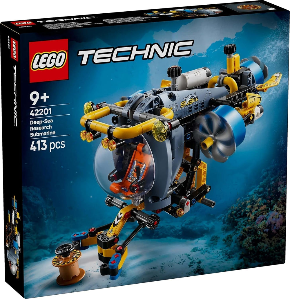 LEGO Technic Hračka na stavění ponorky Hlubinný průzkumník pro děti 9leté chlapce a dívky Kreativní nápady na dárky k narozeninám Sestavitelné vozidlo s rotujícími vrtulemi 42201 Stavebnice Besuche den LEGO-Store