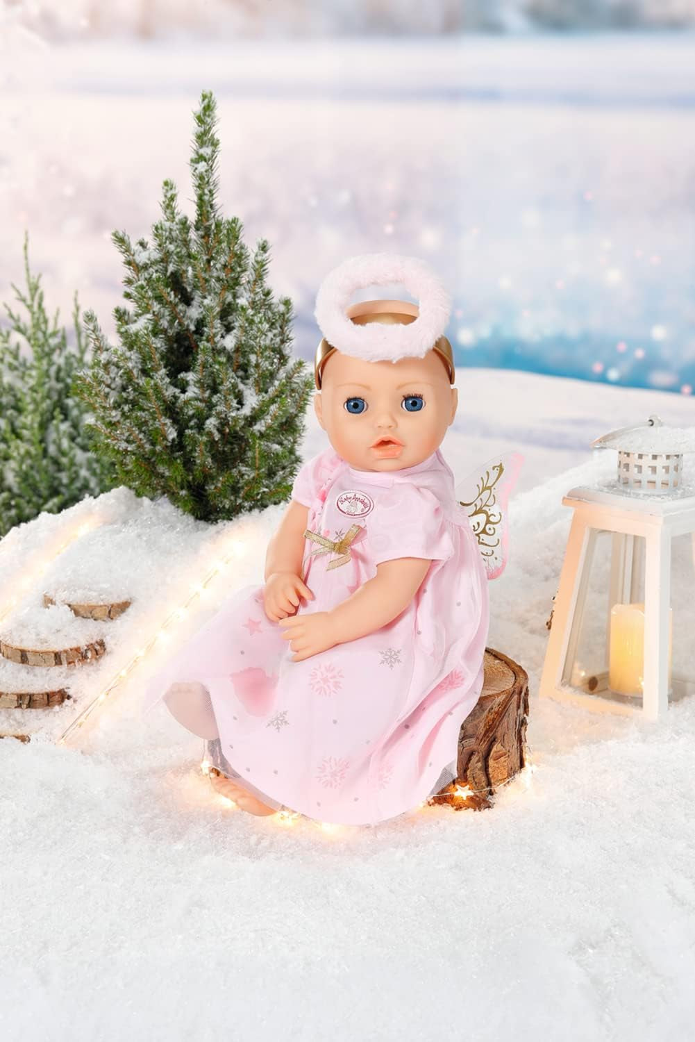 Baby Annabell Weihnachtskleid, Puppenkleid mit Flügeln und Haareif, für Puppen in 43 cm 707241 Zapf Creation