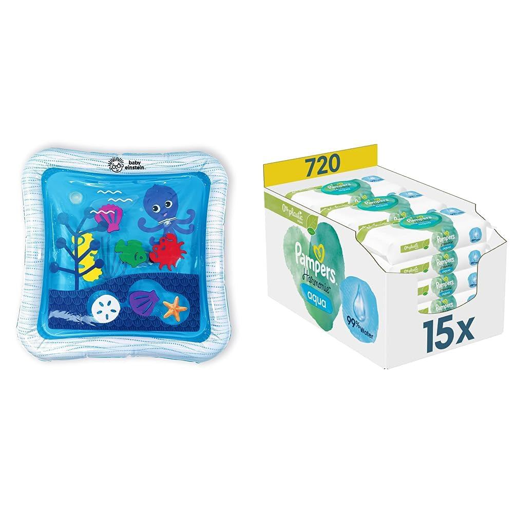 Box na vlhčené ubrousky Opus Ocean of Discovery a Pampers Harmony Aqua Baby, 720 ubrousků (15 x 48), Jemná ochrana pro jemnou pokožku s 99 % vody