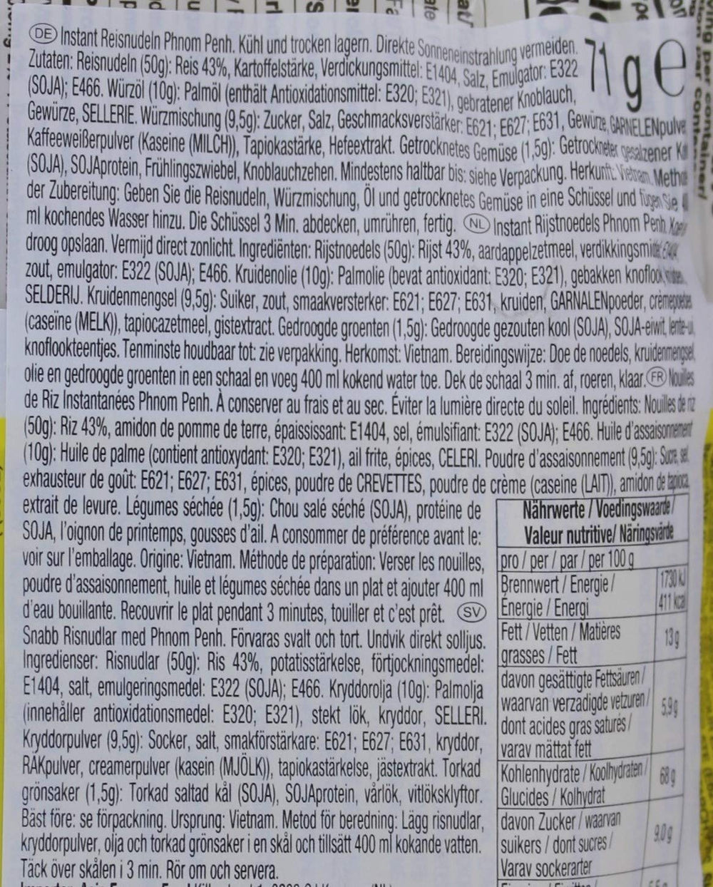 ACECOOK - NEBO Nam Vang Instantní rýžové nudle - Multipack (24 x 71 g)