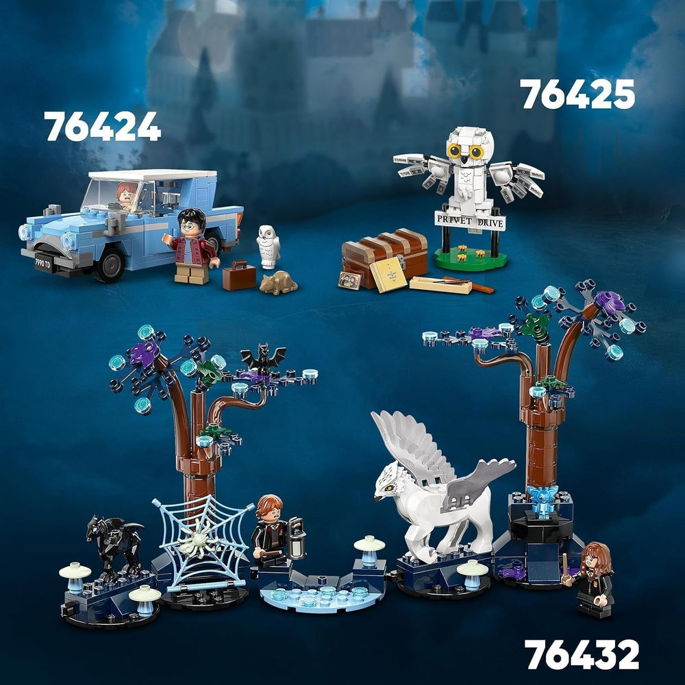 LEGO Harry Potter Létající Ford England Stavební autíčko pro děti Dárek pro chlapce, dívky a všechny fanoušky od 7 let Sada se 2 minifigurkami včetně Rona Weasleyho Hra na hrdiny 76424 Stavebnice Besuche den LEGO-Store