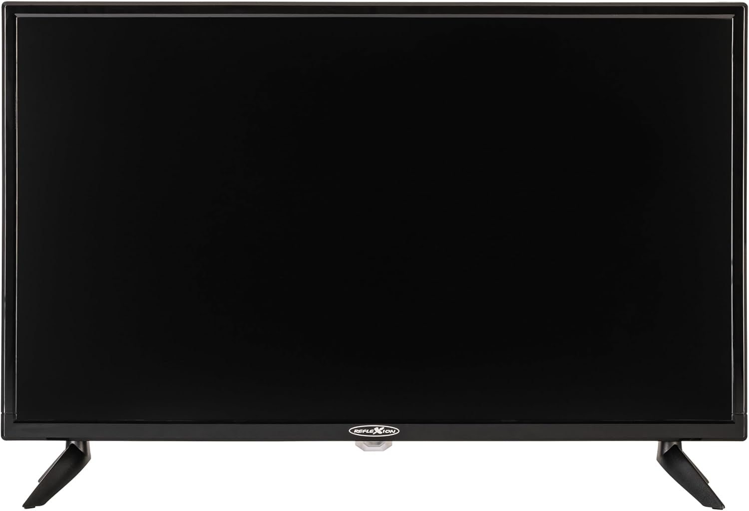 Televizor inteligent Reflexion LED24iBT de 24 de inci cu soundbar, Full HD, WLAN, Bluetooth, HDMI, USB, CI+, adaptor auto de 12V – ideal pentru autorulote, caravane, rulote și bărci – incl. telecomandă