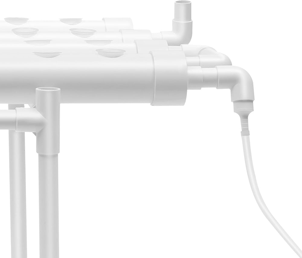 Hydroponická vertikální 1 vrstva 36 pozic Hydroponická věž 3,5 x 4,5 cm Hydroponický koš Zahradní vertikální pěstební box Kompletní sada Hydroponický experiment