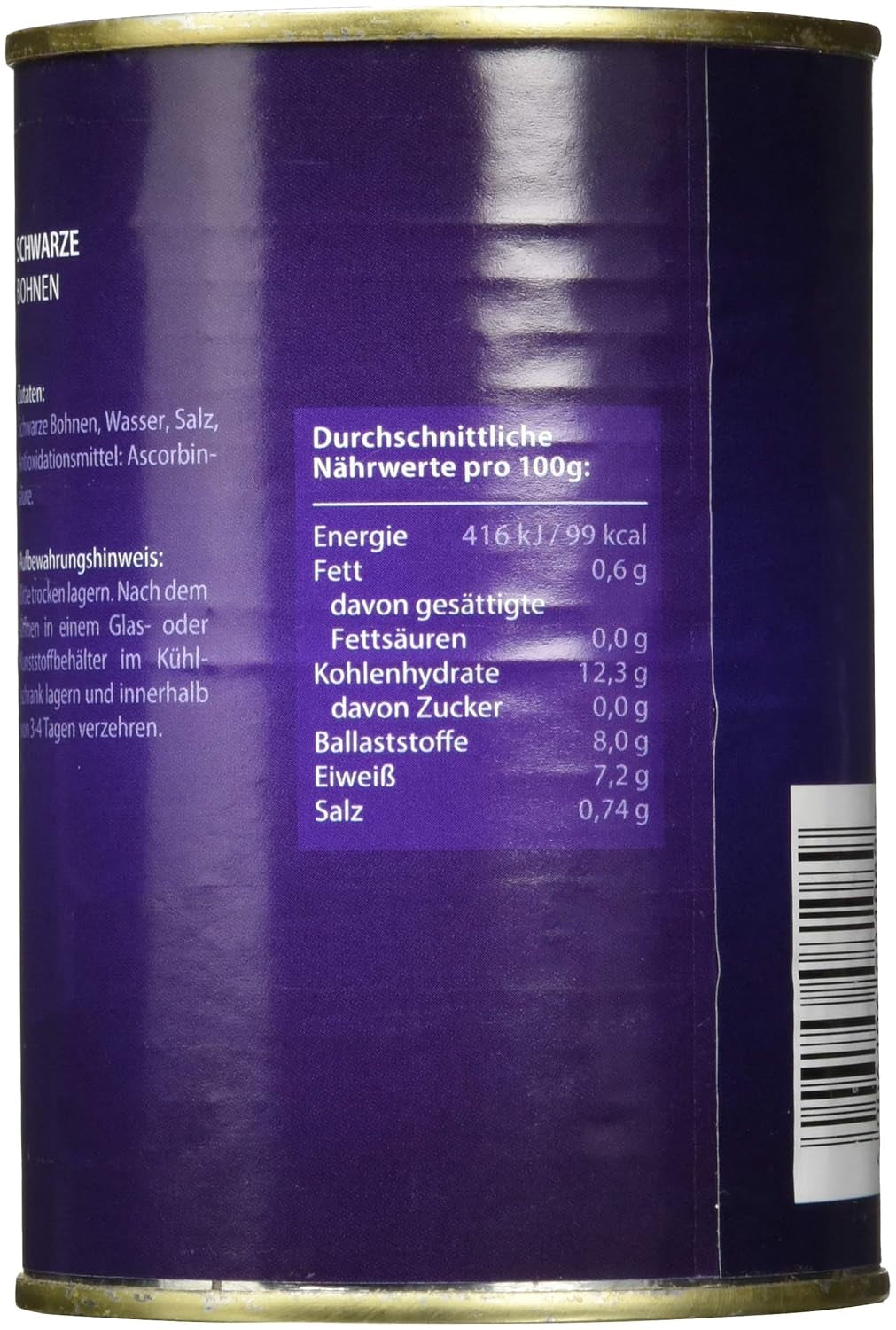 Černé fazole, balení 12 ks (12 x 425 ml)