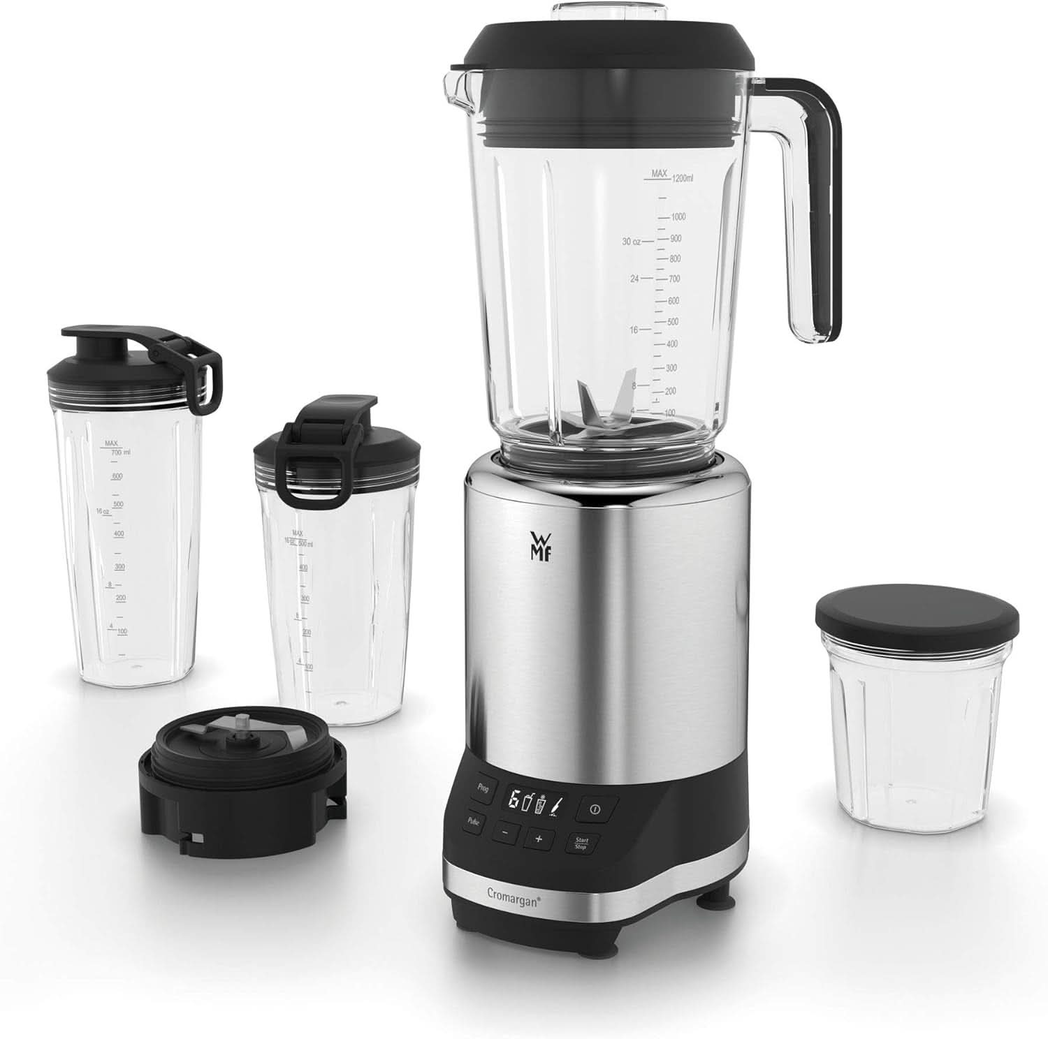 WMF Kult Pro Multifunktionsmixer Hochleistungsmixer, 30 000 U/Min, Smoothie Maker, Standmixer, Ice-Crush Funktion, 4 Mixbehälter Inkl. Togo-Verschluss Kitchen Naty Shop