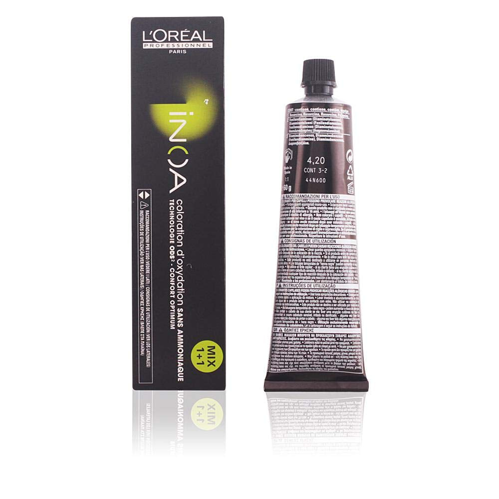 L'Oréal Professionnel INOA Colorație oxidativă fără amoniac 4 maro mediu, 1 pachet, (1x 60 ml)